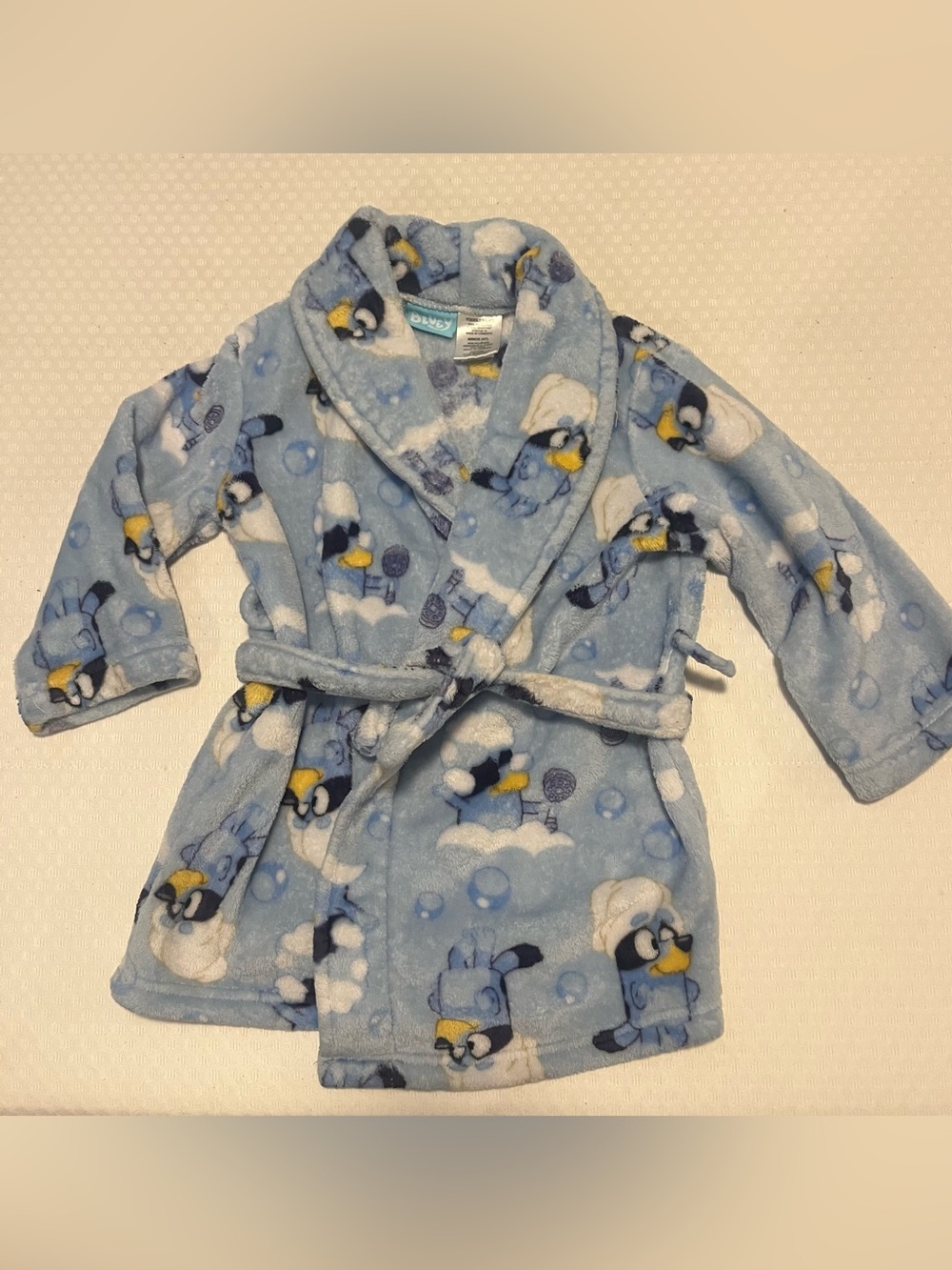 Kids Bluey Fleece Bathrobe